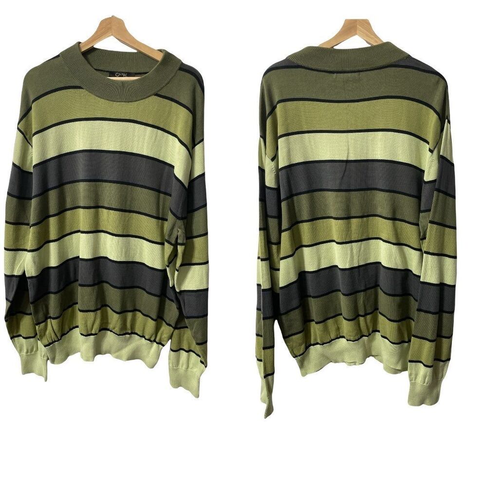 GNW Crewneck Stripped Sweater 2X